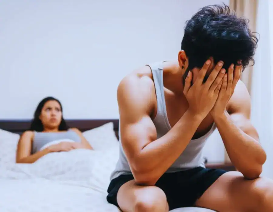 Image of upset man in need of erectile dysfunction treatment Billericay